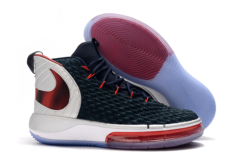 NIKE AIphaDunk USA Deep Blue Red White Shoes